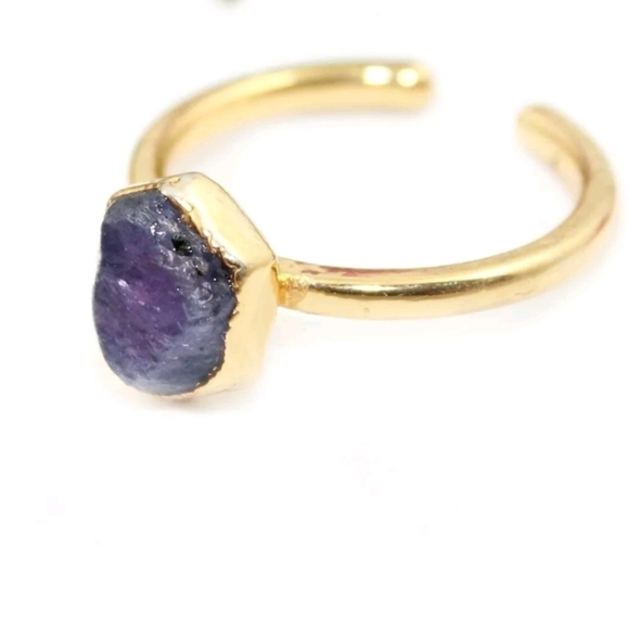 Raw Sapphire ring - Picture 6 of 11